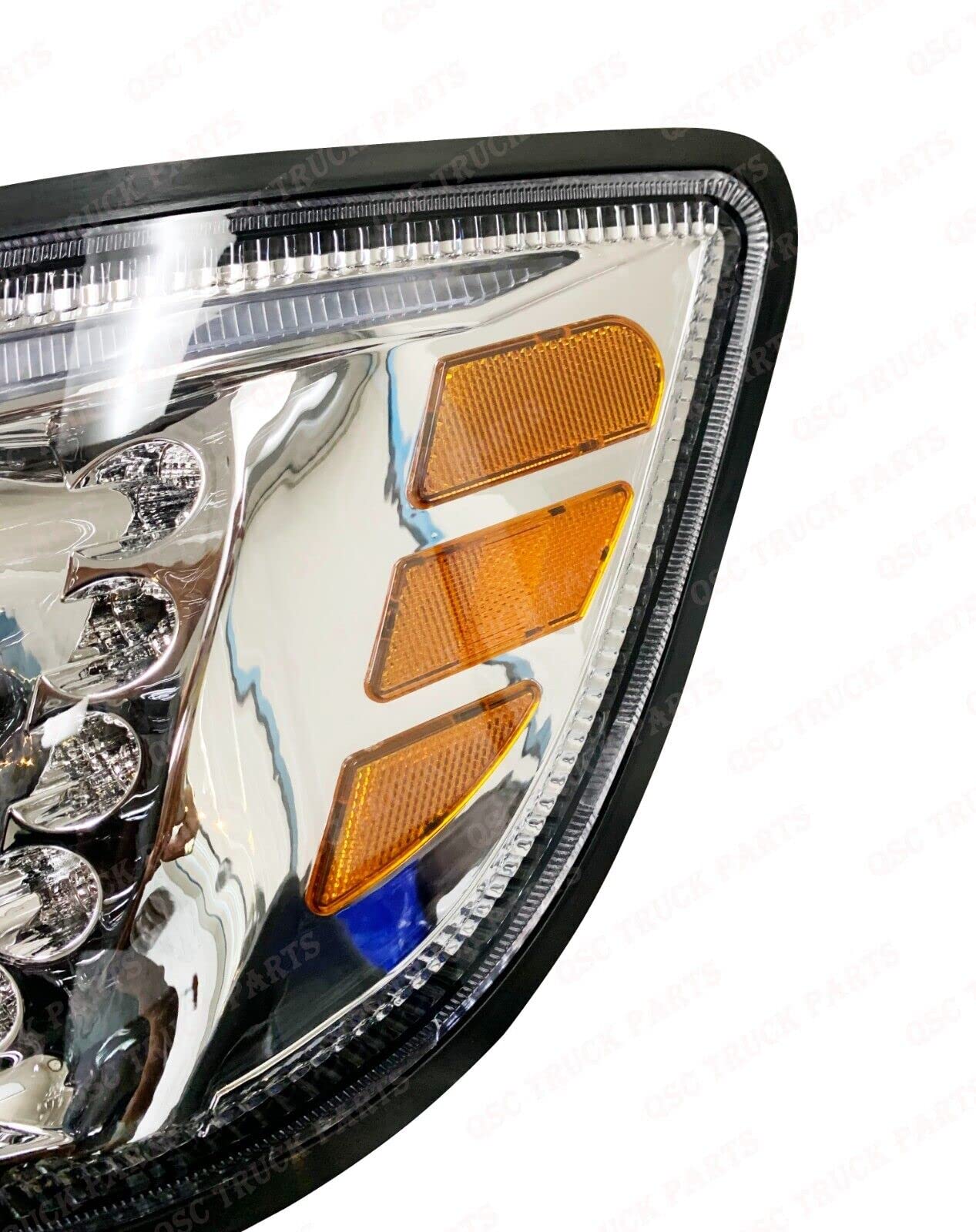 Amazon.com: QSC Truck Parts Full LED Chrome Performance Headlight